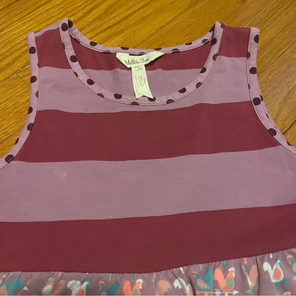Matilda Jane Girl Size 8 Once Upon A Time Oh Dear Deer Layered Ruffle Tunic Top - Picture 4 of 7